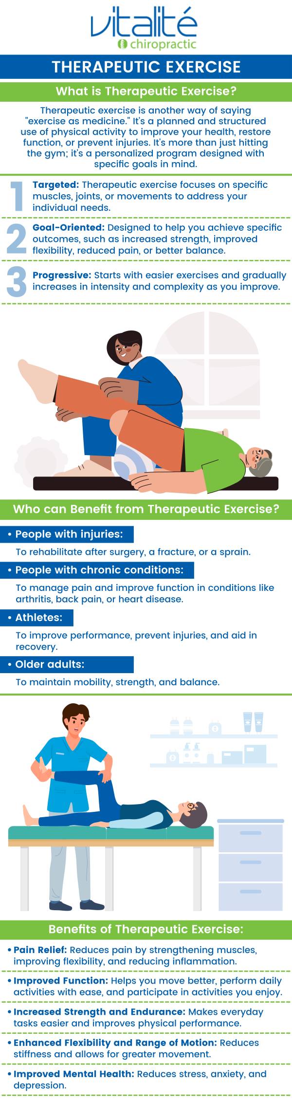 A therapeutic exercise program provides personalized exercises designed to improve strength, flexibility, and overall physical function. Visit Dr. Jean-Luc Sansfaute, DC, to receive a tailored plan that addresses your specific needs, promotes recovery, reduces pain, and enhances mobility for a healthier, more active lifestyle. For more information, contact us or request an appointment online. We have convenient locations to serve you in Bethesda, MD, and Arlington, VA. A therapeutic exercise program provides personalized exercises designed to improve strength, flexibility, and overall physical function. Visit Dr. Jean-Luc Sansfaute, DC, to receive a tailored plan that addresses your specific needs, promotes recovery, reduces pain, and enhances mobility for a healthier, more active lifestyle. For more information, contact us or request an appointment online. We have convenient locations to serve you in Bethesda, MD, and Arlington, VA.